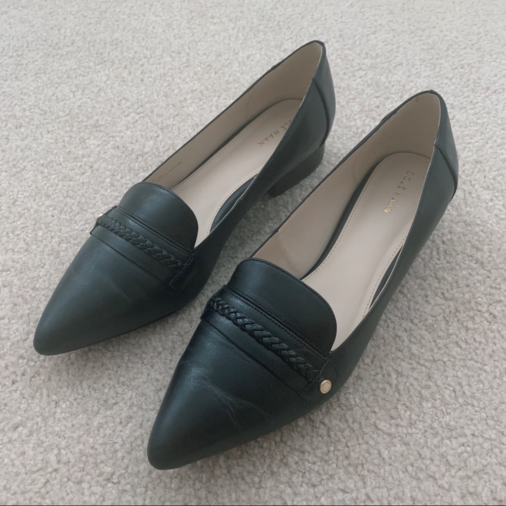 Black Leather Cole Haan Mabel Skinner (9 Med)